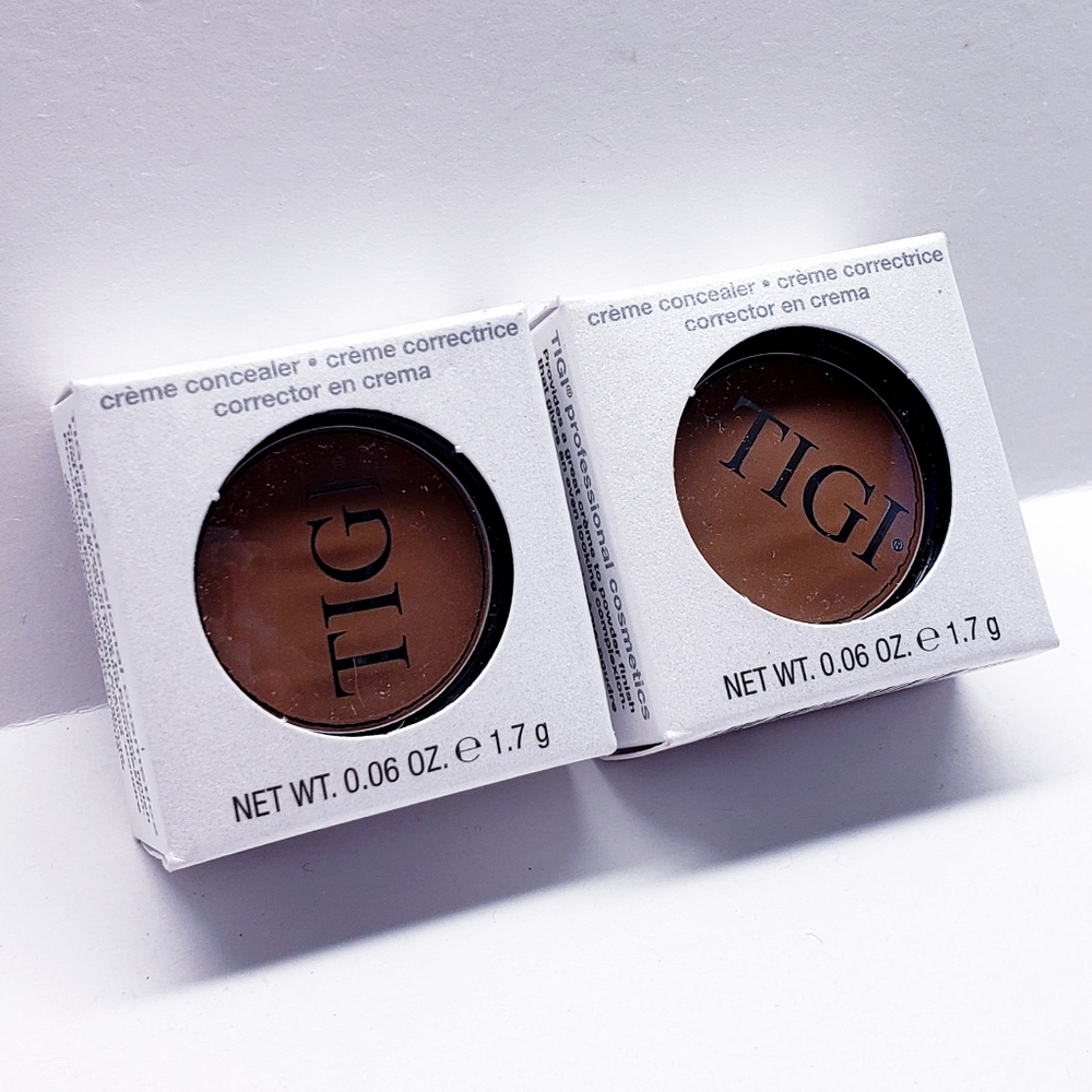 TIGI Cosmetics Creme Concealer, DARK, 0.06 oz (Twin pack)